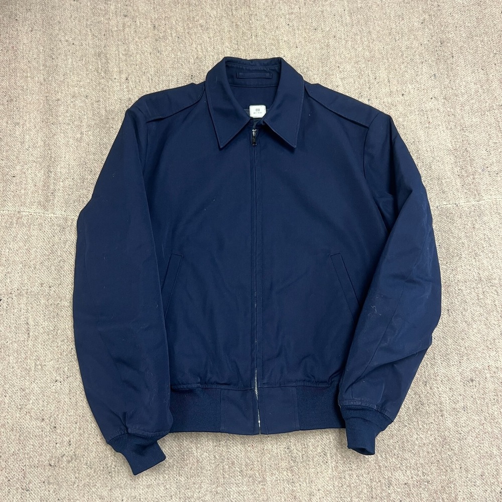Vintage US Navy Lightweight Jacket Mens Large Blue 1990s Zip Up